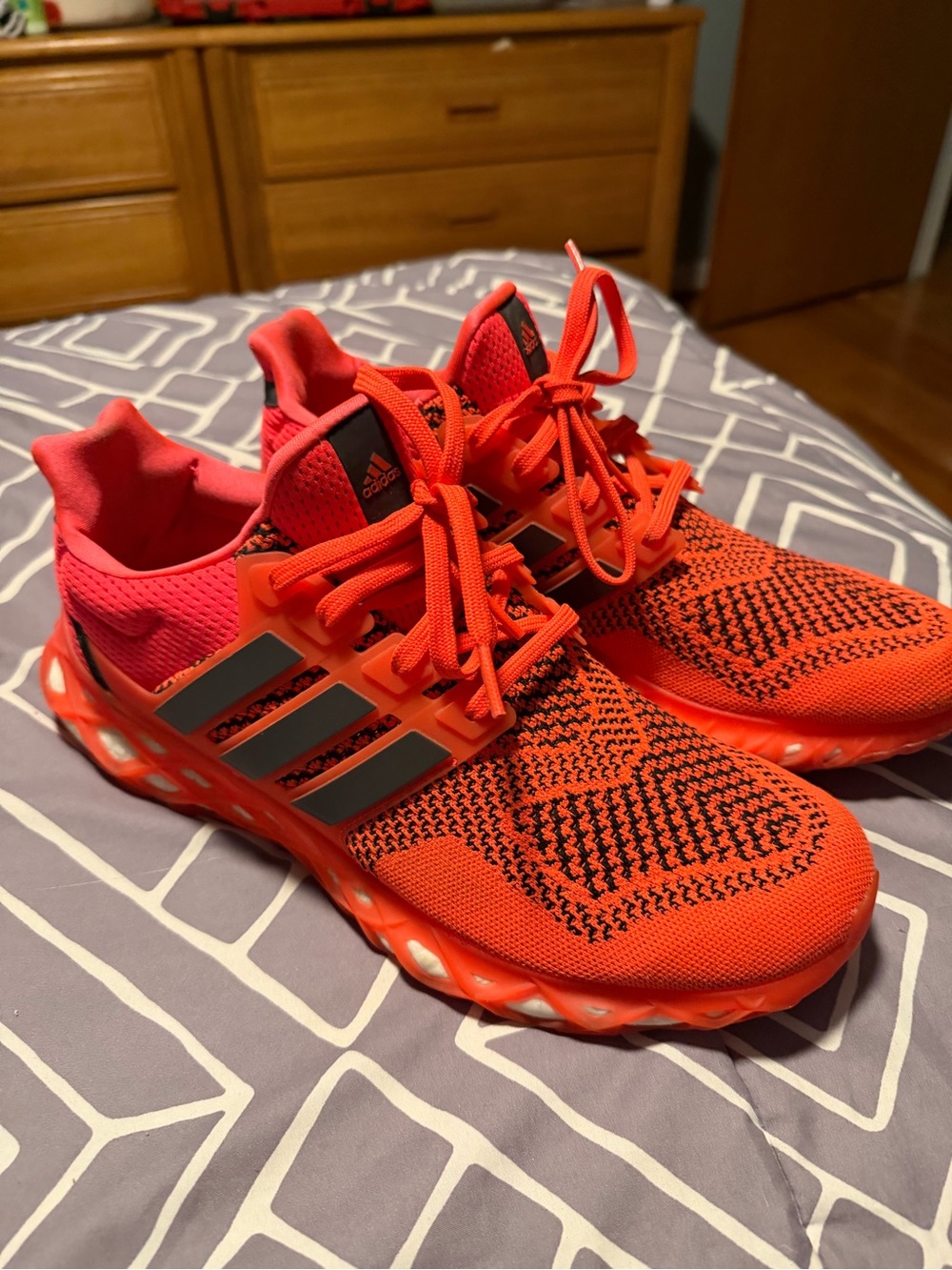 Adidas Ultra Boost Web DNA Solar Red Size 12